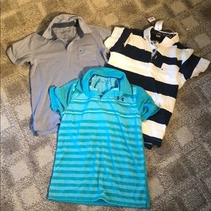 Lot of 3 boys Polo shirts, size small